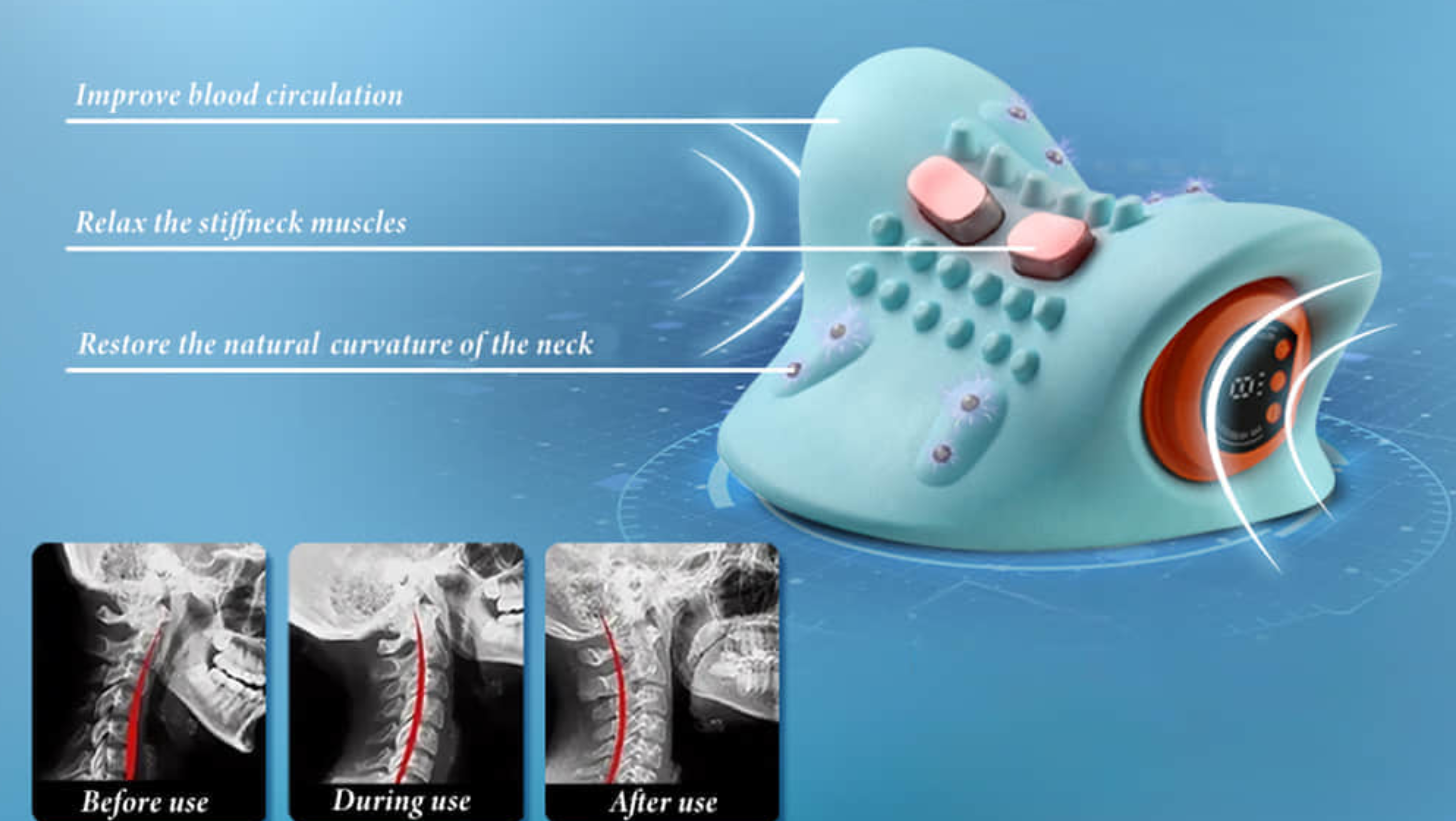 benefits of Relaxnecker PostureLift Massager EMS massage device
